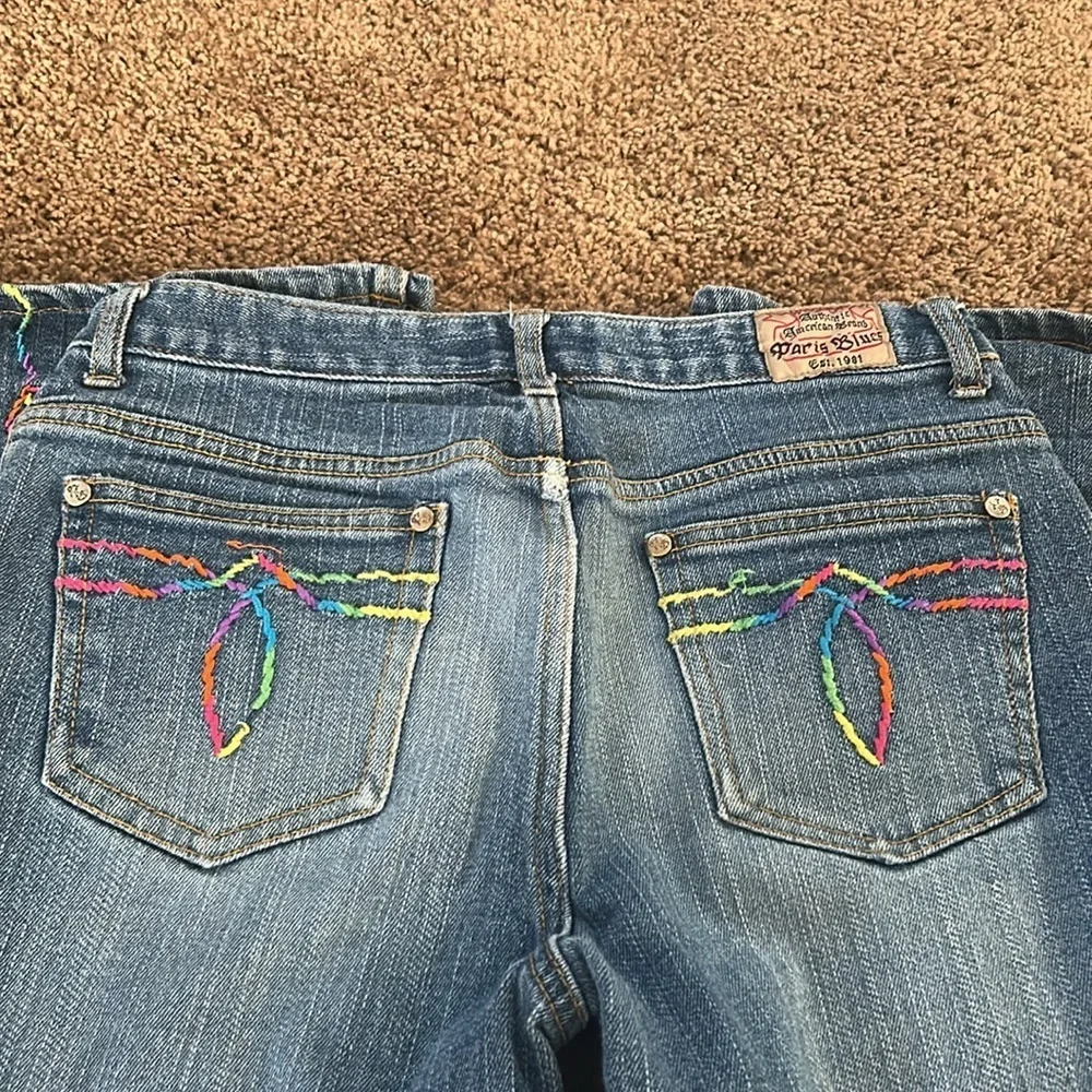 Y2K Paris Blues Flare Jeans - Picture 6 of 7